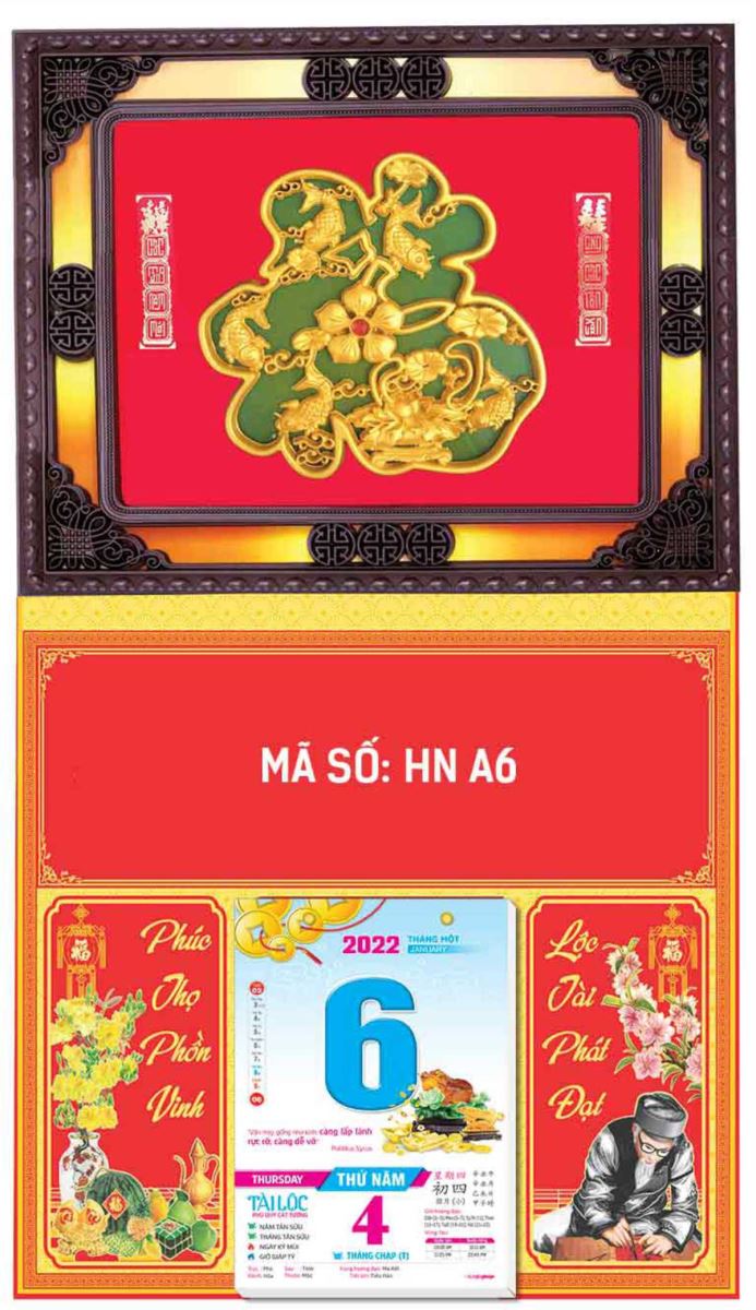 Lịch Bìa gấp 02